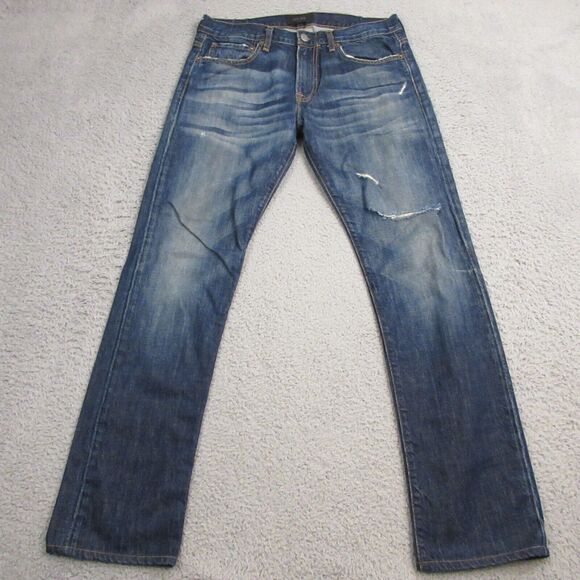 SIMON SPURR Mens Jeans size 32 x 32 Raw Denim Straight Leg Made in USA - Picture 1 of 11